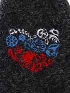 Шапка для бани с принтом "Цветочный триколор", серая 10925611