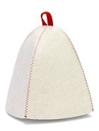 Шапка для бани с принтом "Славянка славянка", белая 10925612