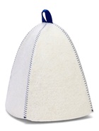 Шапка для бани с принтом "Русские традиции", белая 10925613