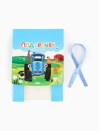 Коробка подарочная «Синий трактор», 20×18×5 см - фото 120060556
