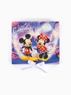 Коробка подарочная «Микки и Минни», 20×18×5 см 10941582