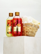 Подарочный набор новогодний косметики в деревянной корзине: гель для душа, пена и полотенце, URAL LAB 10952759