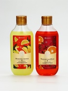 Подарочный набор новогодний косметики в деревянной корзине: гель для душа, пена и полотенце, URAL LAB 10952759