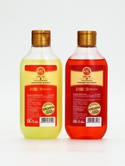 Подарочный набор новогодний косметики в деревянной корзине: гель для душа, пена и полотенце, URAL LAB 10952759