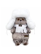 Мягкая игрушка «Кот Басик в белой меховой шапке», 22 см - Фото 1