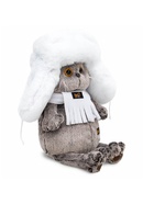 Мягкая игрушка «Кот Басик в белой меховой шапке», 22 см - Фото 2