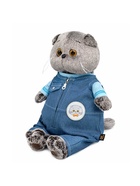 Мягкая игрушка «Кот Басик в комбинезоне «Деним», 22 см 10961862