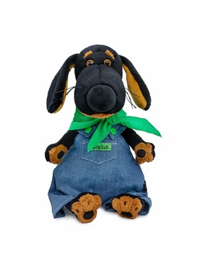 Мягкая игрушка «Собака Ваксон в комбинезоне «Деним», 25 см 10961865