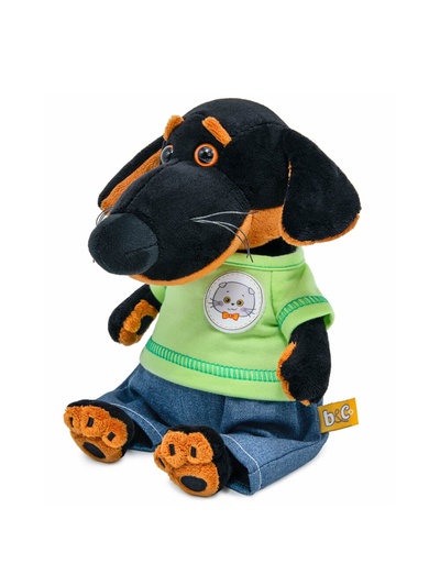Мягкая игрушка «Собака Ваксон baby в брючках деним», 19 см