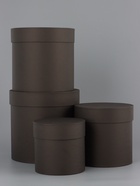 Набор круглых подарочных коробок 4 в 1 «Краски», черный, 20×20 - 13×13 см - фото 63635399