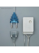 УЦЕНКА ЗАНАВЕС DECOR. "Ежики" IP20, УМС вилка, Ш:2 м, В:1.5 м, Н.С. LED-360-220V, 8 режимов, СИНИЙ 2 - Фото 10