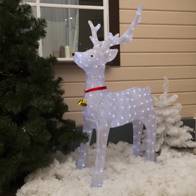 {{photo.Alt || photo.Description || 'УЦЕНКА Светодиодная фигура «Олень величавый» 80×50×130 см, акрил, 228 LED, 24 В, свечение белое'}}