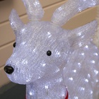 УЦЕНКА Светодиодная фигура «Олень величавый» 80×50×130 см, акрил, 228 LED, 24 В, свечение белое 10971227