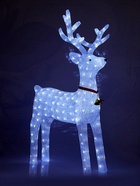 УЦЕНКА Светодиодная фигура «Олень величавый» 80×50×130 см, акрил, 228 LED, 24 В, свечение белое 10971227