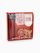 УЦЕНКА подарочный набор новогодний «С Новым годом», чай 50 г, крем-мед 120 г, носки 36-39 р, термос 500 мл, арахис в глазури 100 г - Фото 11