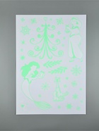 Наклейки интерьерные «Новогодние», со светящимся слоем, 35 × 50 см, 2 листа - фото 119824463