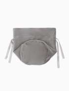 Мешочек подарочный с бусинойй, 13×9 см, бархатный, серый 10971132