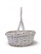 УЦЕНКА Корзина плетёная для хранения, ива, белая, набор 3 шт. 10971339