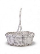 УЦЕНКА Корзина плетёная для хранения, ива, белая, набор 3 шт. 10971339