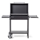 УЦЕНКА Мангал «MAH 203», 128.5×52×90.1 см, 2 мм, колеса, боковые полки, крышка 10971388