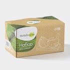 УЦЕНКА Набор для специй BellaTenero «Воробушки», солонка 75 мл, перечница 75 мл, на бамбуковой подставке, фарфор, белый - Фото 6