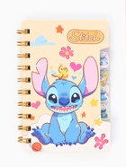 Подарочный набор: блокнот А6, 65 л, ручка, стикеры-наклейки, Стич - Фото 3