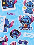 Блокнот пушистый и ручка многоцветная «Стич», голубой 10880125