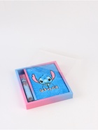 Блокнот пушистый и ручка многоцветная «Стич», голубой - Фото 5