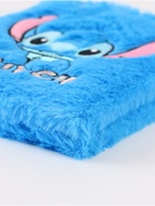 Блокнот пушистый и ручка многоцветная «Стич», голубой - Фото 9