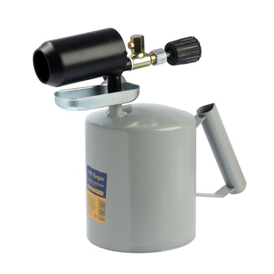 УЦЕНКА Лампа паяльная ТУНДРА, зауженный эжектор, расход <1.2 л/ч, АИ 92-95, объем 1.5 л