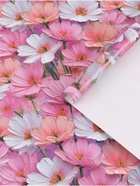 Бумага упаковочная глянцевая «Цветы», 50 × 70 см 10889826