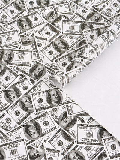 Бумага упаковочная глянцевая «Богатство», 50 × 70 см