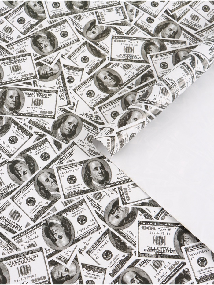 Бумага упаковочная глянцевая «Богатство», 50 × 70 см - Фото 1