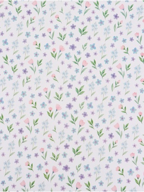 Бумага упаковочная глянцевая «Нежные цветы», 50?70 см (комплект 10 шт)