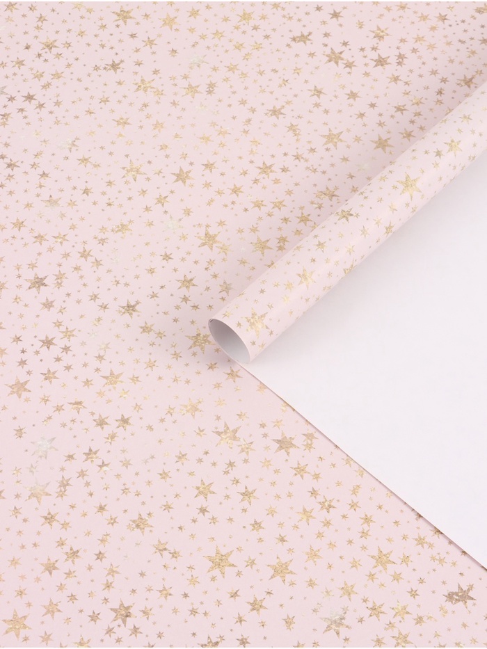 Бумага упаковочная глянцевая «Звёзды», 70×100 см - Фото 1