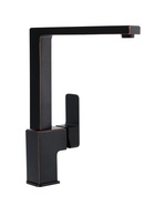 УЦЕНКА Смеситель для кухни VANN VA K-3 BLACK, однорычажный, высокий излив, черный - Фото 2