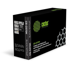 Картридж лазерный Cactus CS-C070H, 070H, чёрный, 10200 страниц, для Canon i-SENSYS LBP243/LBP246/