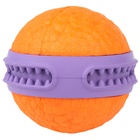 Мяч для собак Mr.Kranch «Зубастик», диаметр 6 см, оранжевый, фиолетовый 10913838