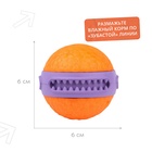 Мяч для собак Mr.Kranch «Зубастик», диаметр 6 см, оранжевый, фиолетовый 10913838