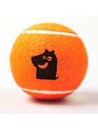Игрушка для собак Mr.Kranch «Теннисный мяч», 9 см, большой, с пищалкой, оранжевый 10913861