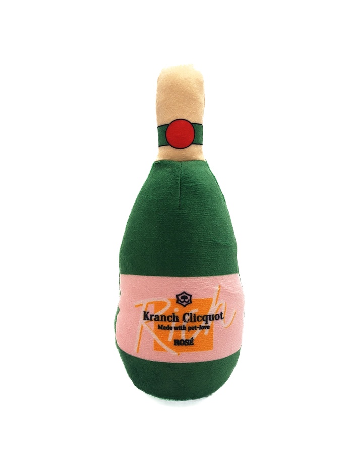 Игрушка для собак Mr.Kranch «Шампанское» Kranch Clicqout, с пищалкой, зелёная