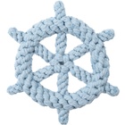 Игрушка для собак Mr.Kranch «Штурвал», 20 см, канат, голубая 10913865