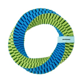 {{photo.Alt || photo.Description || 'Игрушка для собак Mr.Kranch "Плетеное кольцо-спираль", диаметр 19 см, зеленая, голубая'}}