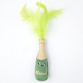 Игрушка для кошек Mr.Kranch «Шампанское», 8×2 см, с кошачьей мятой, зелёная  (артикул 10913938)  большой выбор товаров оптом и в розницу по низким ценам с доставкой