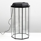 УЦЕНКА Аквариум «Восьмигранный» с крышкой, 50 литров, 33×33×60/67 см, чёрный - Фото 3