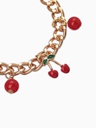 Браслет на цепи «Вишневый рай», малые, красный в золоте - Фото 2