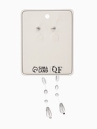 Серьги на леске «Капля росы», белые в серебре 10918158