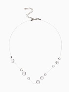 Колье на леске "Капля росы", цвет былй в серебре 10918161