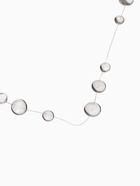 Колье на леске "Капля росы", цвет былй в серебре 10918161