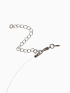 Колье на леске "Капля росы", цвет былй в серебре 10918161